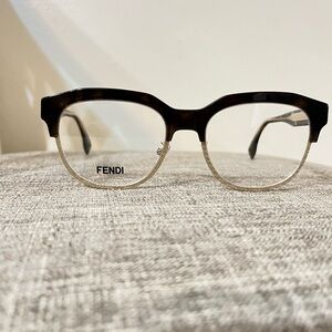 Fendi Brown and Gold Eyeglasses